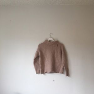 All Saints Cashmere Turtleneck Sweater, Size Large